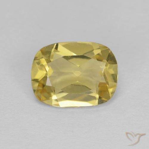 1.06ct Naturale Giallo dorato chiaro Berillo, Cuscino, VVS