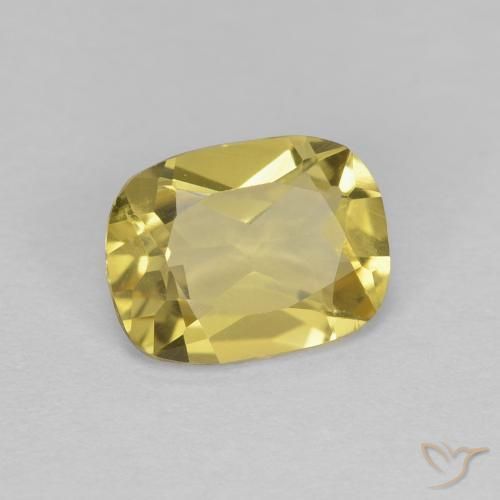 Berillo Giallo dorato chiaro naturale da 1.06 ct, Cuscino, VVS