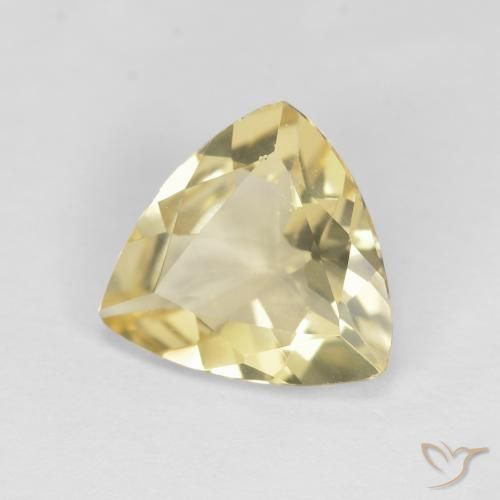 Berillo Giallo Toscana naturale da 1.59 ct, Taglio trillion, VVS