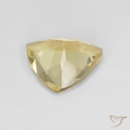 Berillo Giallo Toscana naturale da 1.59 ct, Taglio trillion, VVS