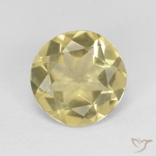 1.69ct Naturale Giallo dorato Berillo, Rotondo, VVS-VS