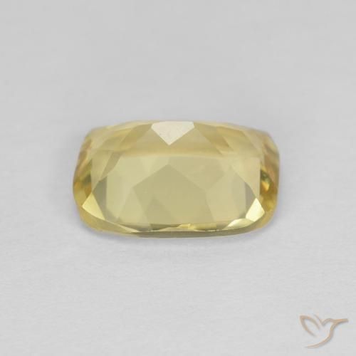 Berillo Giallo terroso chiaro naturale da 1.56 ct, Cuscino, VVS-VS