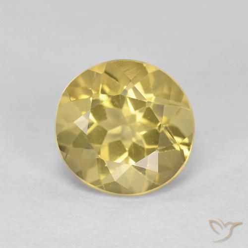 1.93ct Naturale Giallo ricco Berillo, Rotondo, VS