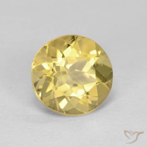 Berillo Giallo ricco naturale da 1.93 ct, Rotondo, VS