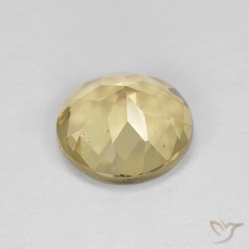 Berillo Giallo terroso naturale da 1.74 ct, Rotondo, VS