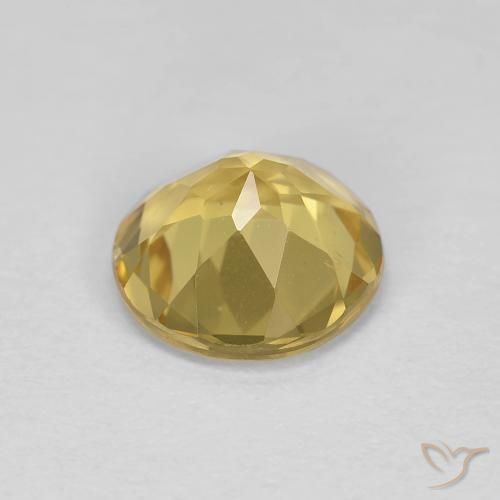 Berillo Giallo miele chiaro naturale da 1.71 ct, Rotondo, VS