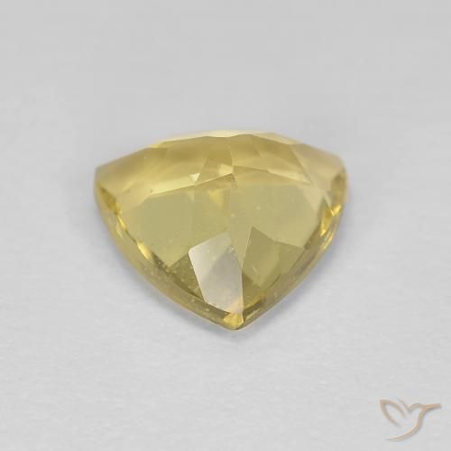 Berillo Giallo chiaro naturale da 2.12 ct, Taglio trillion, VS