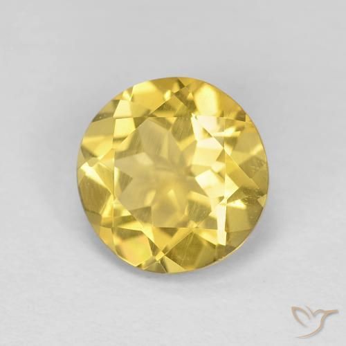 Berillo Giallo miele naturale da 1.59 ct, Rotondo, VS