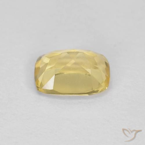 Berillo Giallo terroso chiaro naturale da 0.90 ct, Cuscino, VS