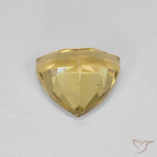 Berillo Giallo chiaro naturale da 1.59 ct, Taglio trillion, VS