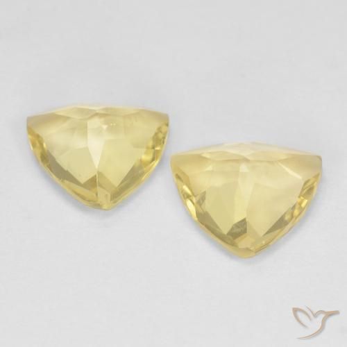 Gemme di Berillo Giallo terroso naturale da 2.31 ct, Taglio trillion, VVS