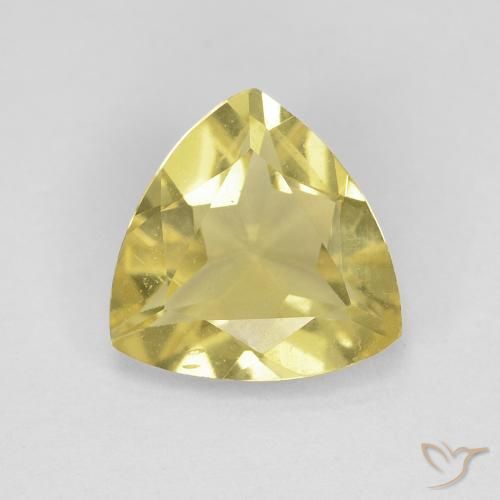 1.18ct Naturale Giallo terroso Berillo, Taglio trillion, VVS