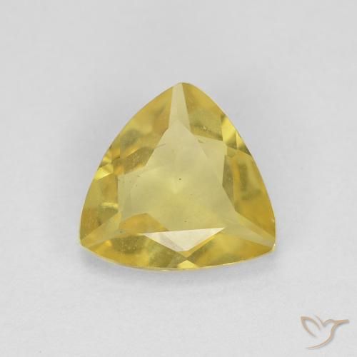 1.01ct Naturale Giallo chiaro Berillo, Taglio trillion, VVS