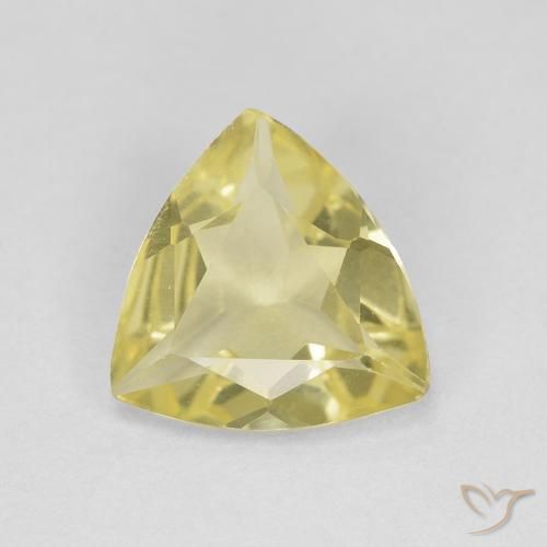 1.03ct Naturale Bombo Giallo Berillo, Taglio trillion, VVS