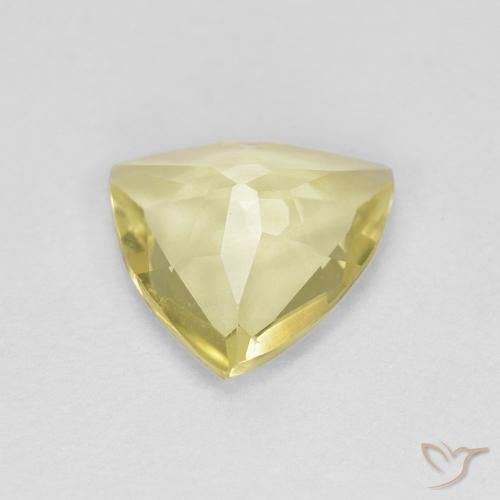 Berillo Bombo Giallo naturale da 1.03 ct, Taglio trillion, VVS