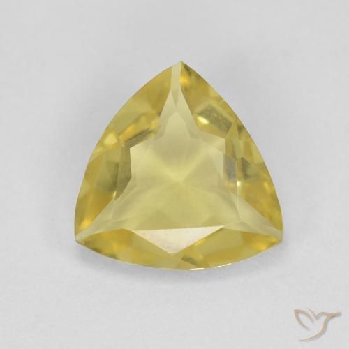 1.20ct Naturale Giallo chiaro Berillo, Taglio trillion, VVS
