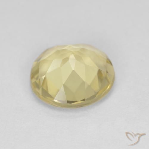 Berillo Giallo Laguna chiaro naturale da 1.45 ct, Rotondo, VVS