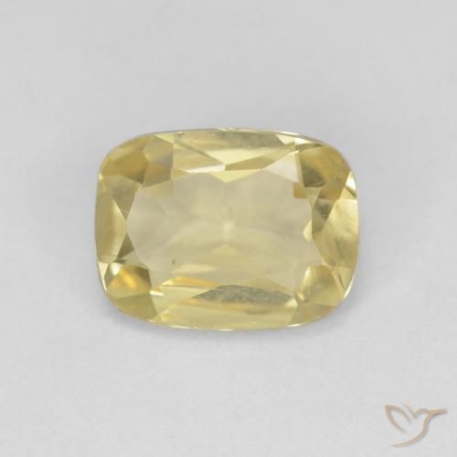 1.25ct Naturale Oro chiaro Berillo, Cuscino, VVS