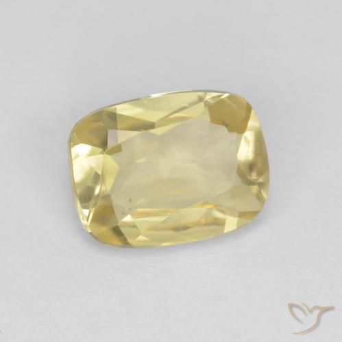 Berillo Oro chiaro naturale da 1.25 ct, Cuscino, VVS