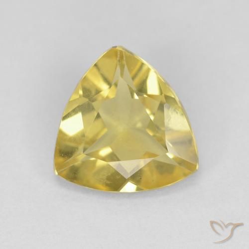 1.27ct Naturale Oro giallastro Berillo, Taglio trillion, VVS