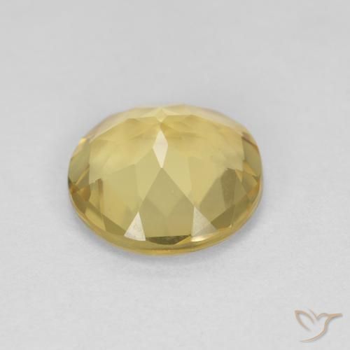 Berillo Giallo morbido naturale da 1.43 ct, Rotondo, VVS