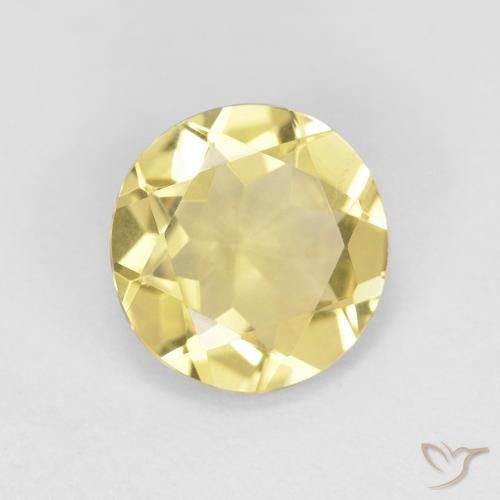 Berillo Giallo Toscana naturale da 1.04 ct, Rotondo, VVS