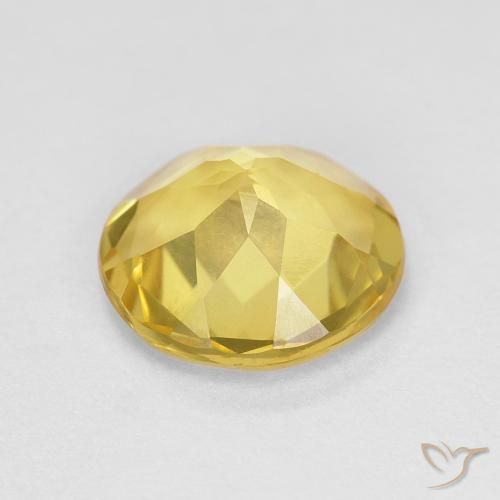 Berillo Giallo pallido naturale da 1.47 ct, Rotondo, VVS