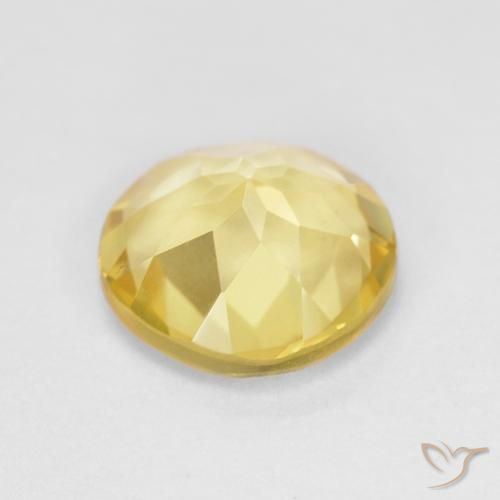 Berillo Giallo chiaro naturale da 1.50 ct, Rotondo, VVS