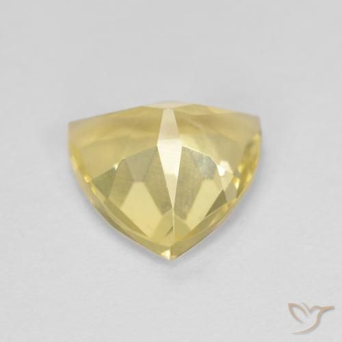 Berillo Giallo Toscana naturale da 1.30 ct, Taglio trillion, VVS-VS