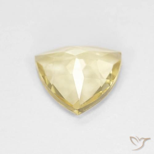 Berillo Giallo caldo naturale da 1.30 ct, Taglio trillion, VVS