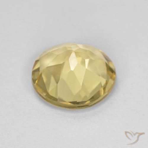 Berillo Oro chiaro naturale da 1.60 ct, Rotondo, VVS