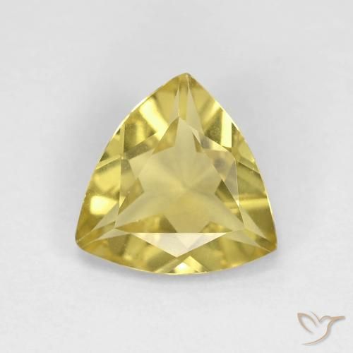 1.21ct Naturale Giallo dorato chiaro Berillo, Taglio trillion, VVS