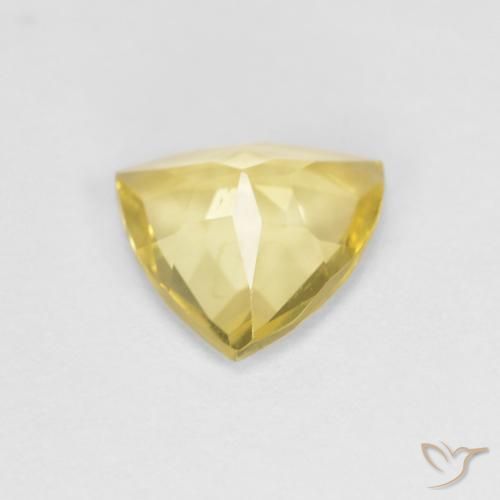 Berillo Oro chiaro naturale da 1.27 ct, Taglio trillion, VVS