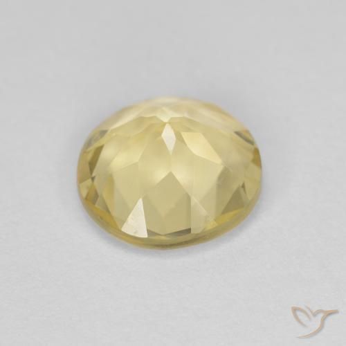 Berillo Giallo banana naturale da 1.63 ct, Rotondo, VVS