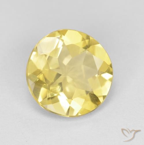 Berillo Giallo Toscana naturale da 1.94 ct, Rotondo, VVS