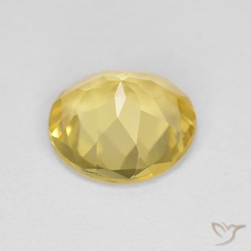 Berillo Giallo Toscana naturale da 1.94 ct, Rotondo, VVS