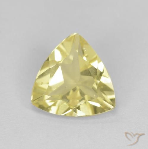 1.24ct Naturale Giallo caldo Berillo, Taglio trillion, VVS-VS