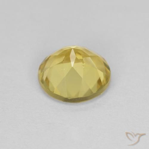 Berillo Giallo Toscana naturale da 1.23 ct, Rotondo, VVS-VS