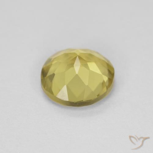 Berillo Giallo Toscana naturale da 1.17 ct, Rotondo, VVS-VS
