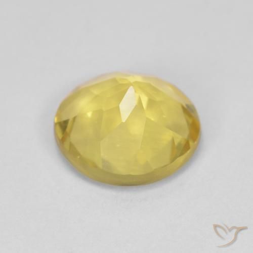 Berillo Giallo miele chiaro naturale da 1.54 ct, Rotondo, VS