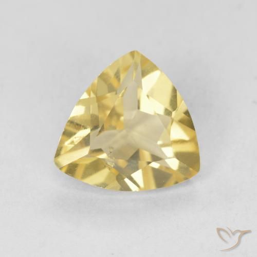 1.29ct Naturale Giallo chiaro Berillo, Taglio trillion, VVS-VS