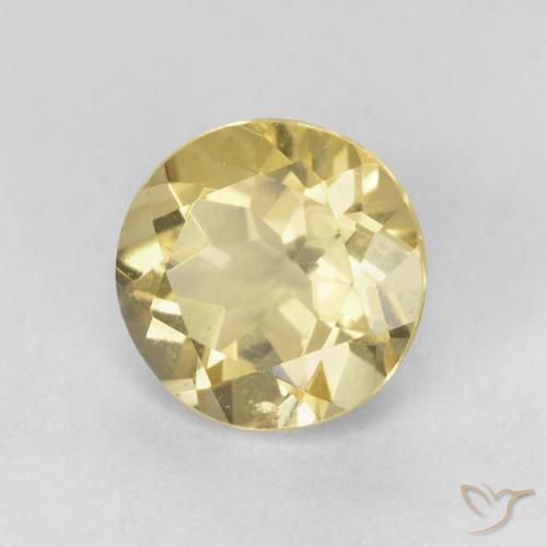 Berillo Giallo chiaro naturale da 1.75 ct, Rotondo, VS