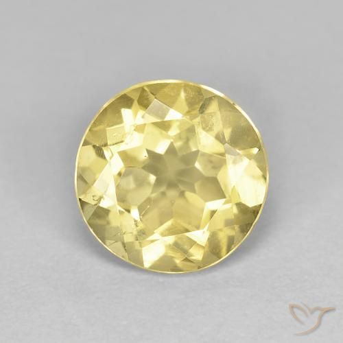 1.82ct Naturale Giallo Toscana Berillo, Rotondo, VS