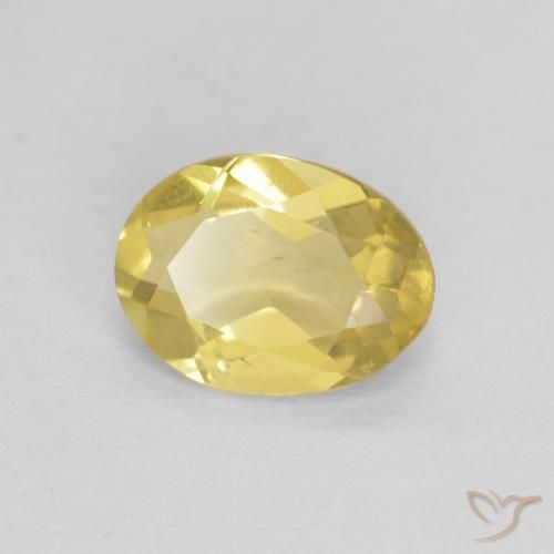 Berillo Giallo medio naturale da 1.07 ct, Ovale, VS