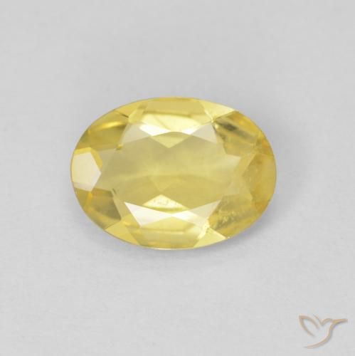 Berillo Giallo Toscana naturale da 0.86 ct, Ovale, VS