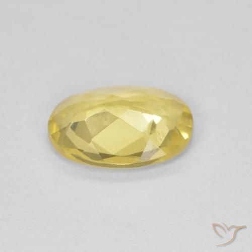 Berillo Giallo Toscana naturale da 0.86 ct, Ovale, VS