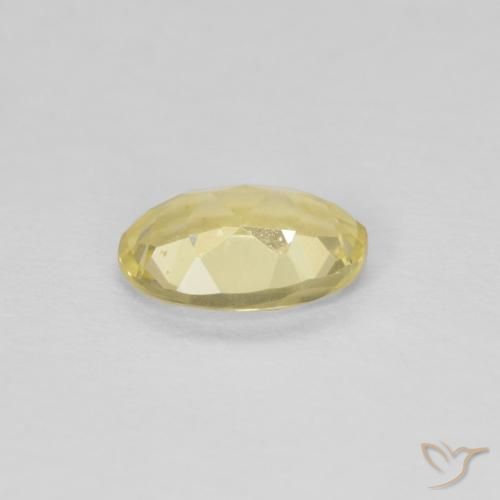 Berillo Giallo Digione molto chiaro naturale da 0.64 ct, Ovale, VS