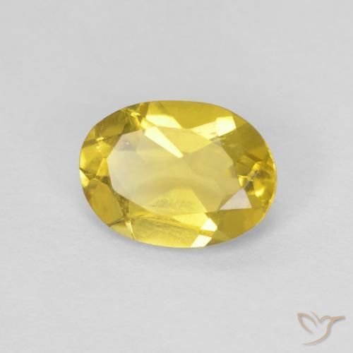 Berillo Giallo medio naturale da 1.01 ct, Ovale, VS