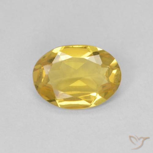 Berillo Oro chiaro naturale da 0.88 ct, Ovale, VVS