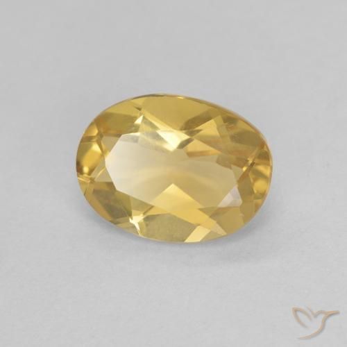 Berillo Giallo chiaro naturale da 1.12 ct, Ovale, VVS